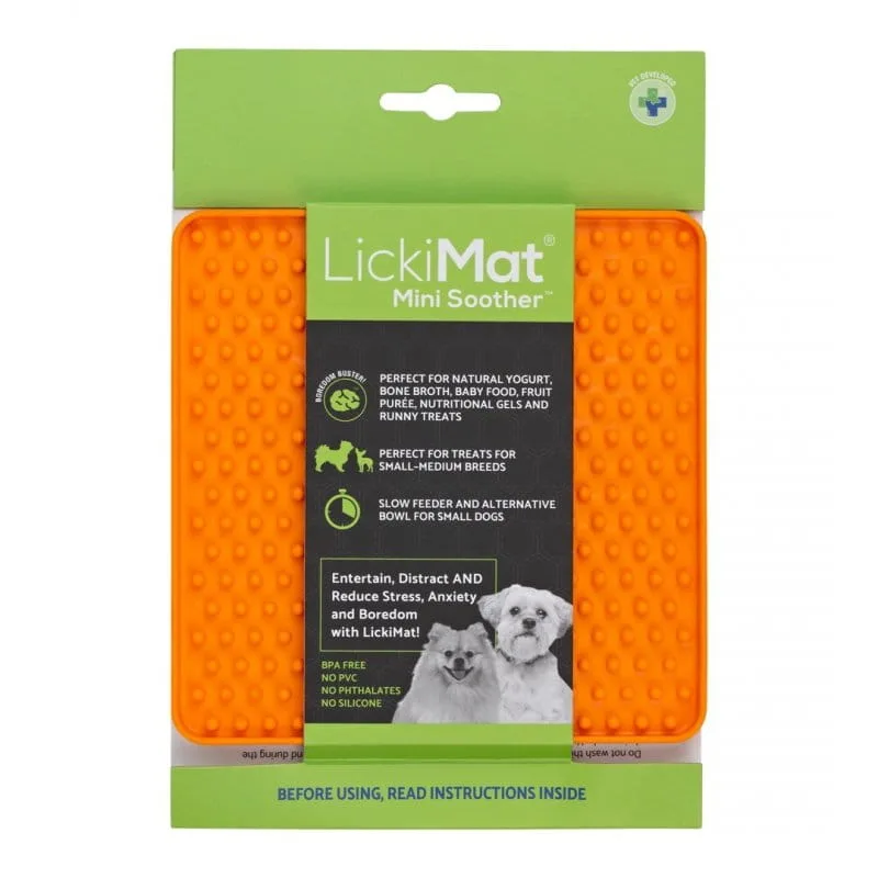 Mata LickiMat® MINI Soother™ pomarańczowy