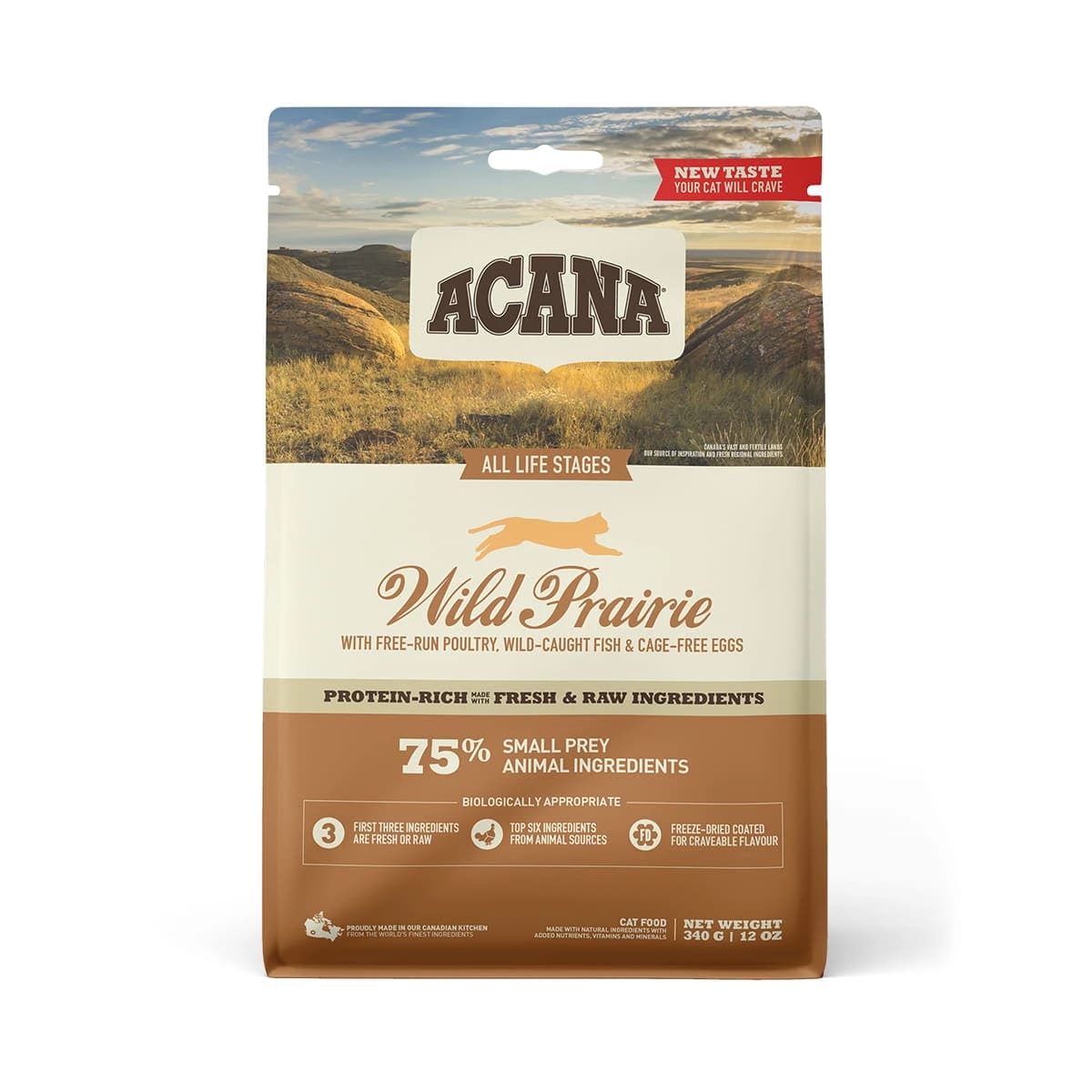 ACANA WILD PRAIRIE CAT 340g- karma dla kociąt, kota dorosłego i kota seniora, drób, ryby i jaja