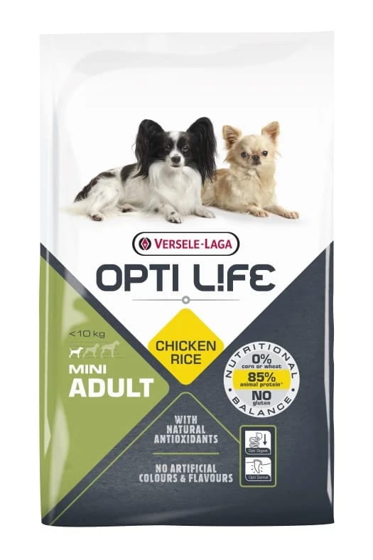 Opti Life Adult Mini 7,5 kg - karma dla dorosłych psów ras małych i miniaturowych ( drób )