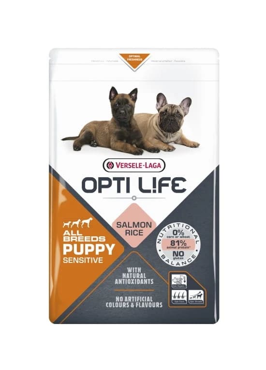 Opti Life Puppy Sensitive 12,5kg - karma dla szczeniąt szczególnie wrażliwych ( łosoś )