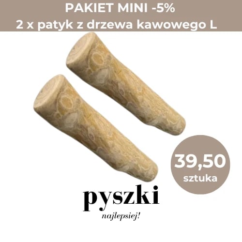 PAKIET MINI Patyk z Drzewa Kawowego PYSZKI L x2