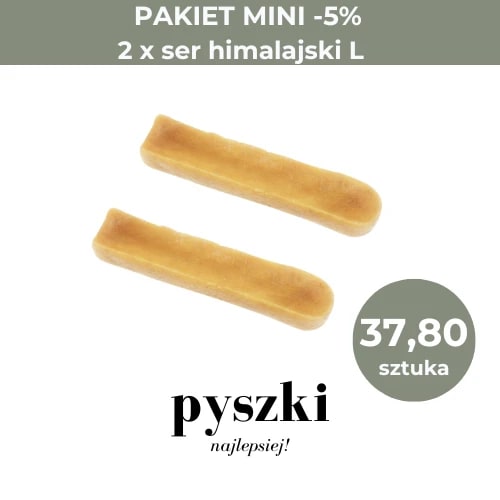 PAKIET MINI Ser himalajski dla psa PYSZKI L  x2