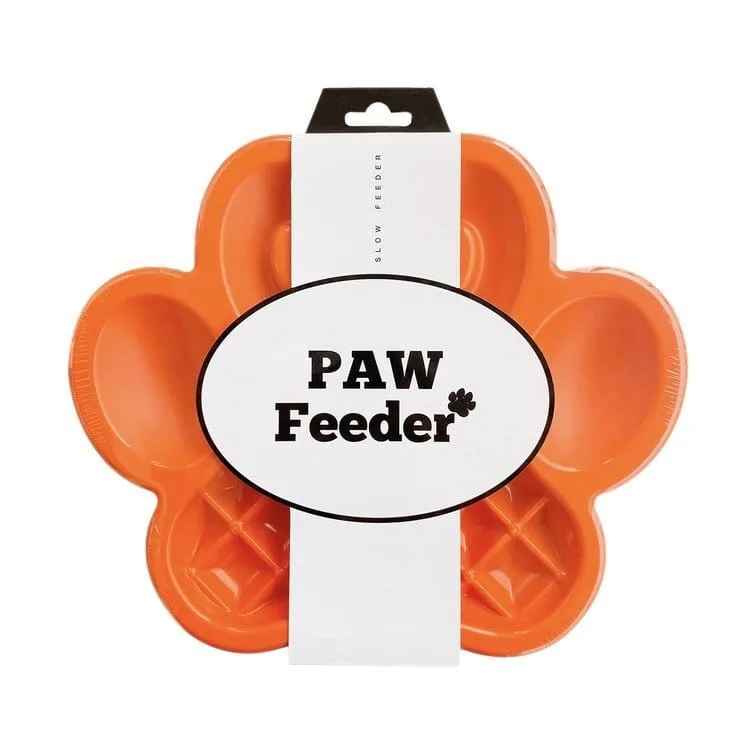 Pet Dream House PAW SLOW FEEDER kolor pomarańczowy