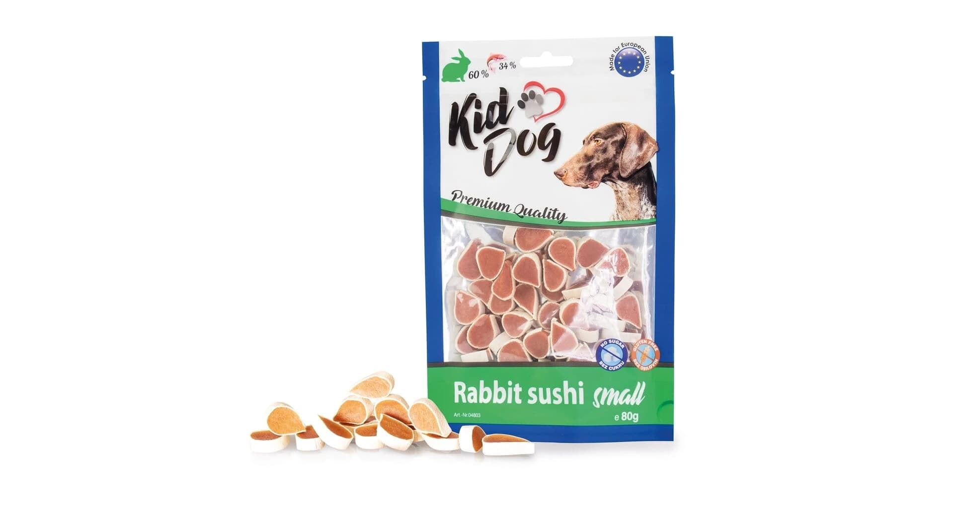 Przysmak dla psa SUSHI  z królika Kiddog 80g