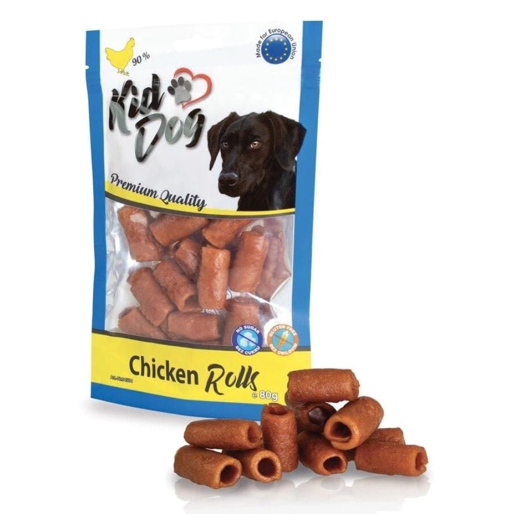 Przysmak dla psa rolka z kurczaka Kiddog 80g