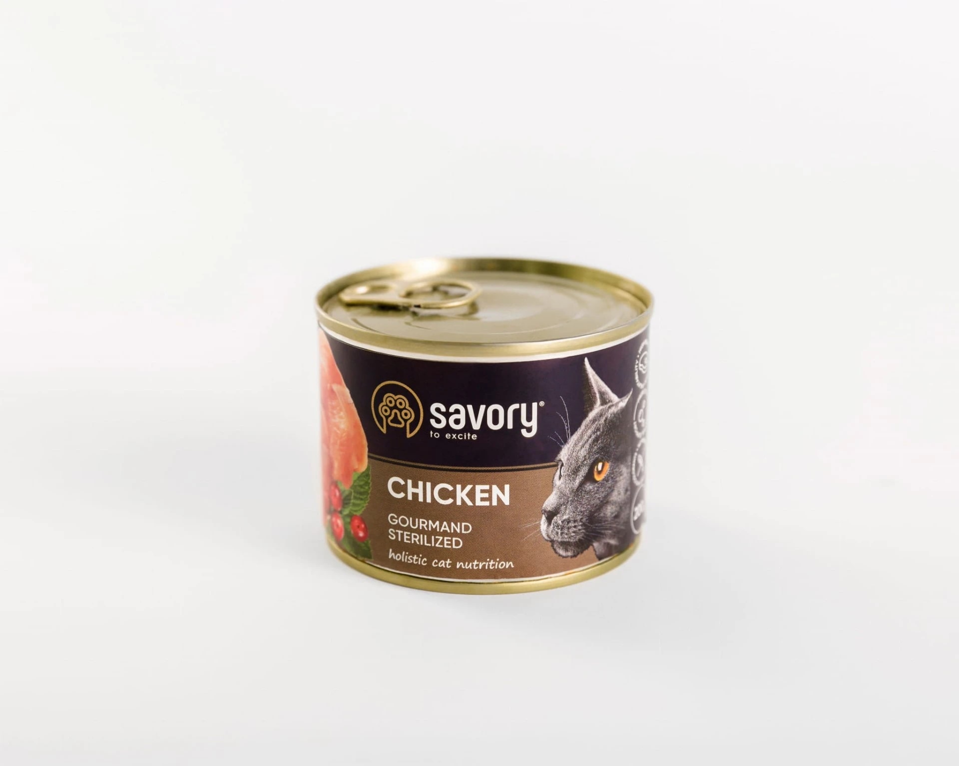 Savory Cat Adult Sterilised Chicken Karma Mokra Dla Dorosłych Kotów Po Sterylizacji i Kastracji z Kurczakiem 100 g