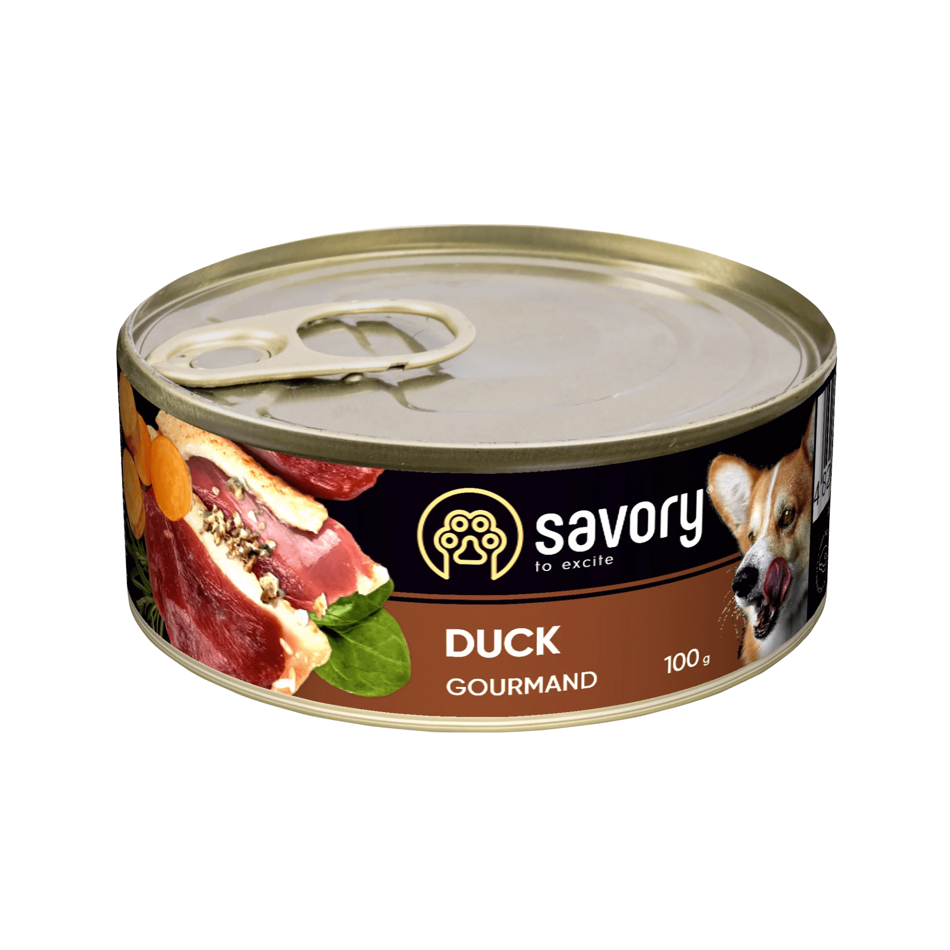 Savory Dog Adult Mono Duck Karma Mokra Monoproteinowa Dla Dorosłych Psów Wszystkich Ras z Kaczką 100 g