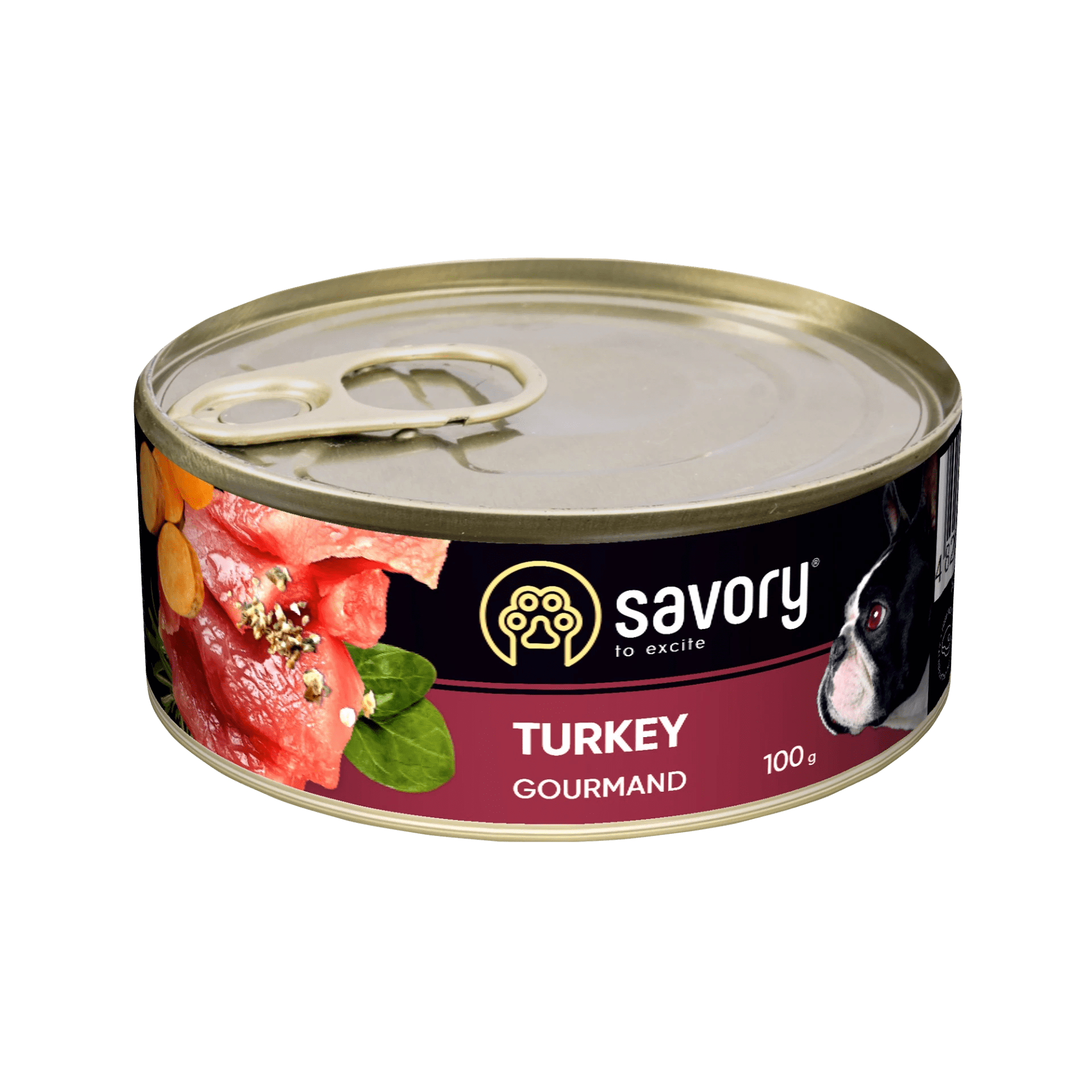 Savory Dog Adult Mono Turkey Karma Mokra Monoproteinowa Dla Dorosłych Psów Wszystkich Ras z Indykiem 100 g