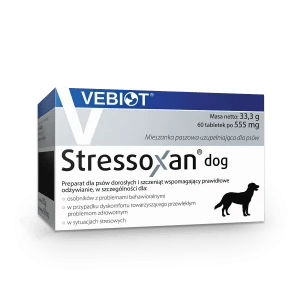 Vebiot Stressoxan dog 60 tabl. dla psa na stres