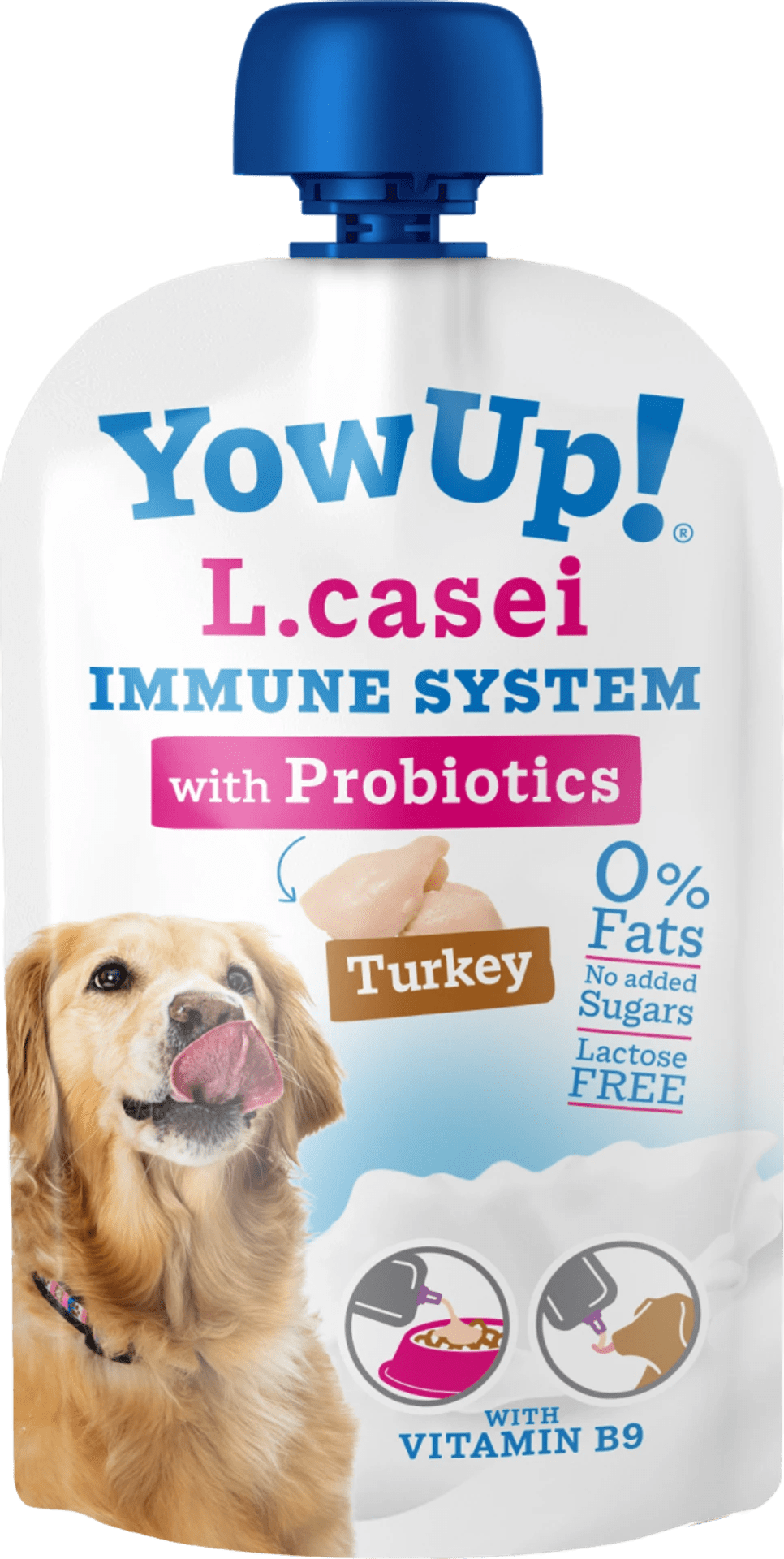 YOW UP! L.Casei Immune System PROBIOTYKI Jogurt dla PSA z indykiem 115g