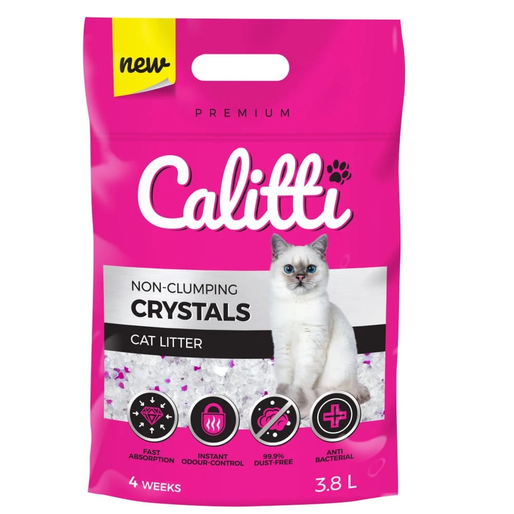 Zestaw Calitti Crystals Cat Litter 3x 3,8l