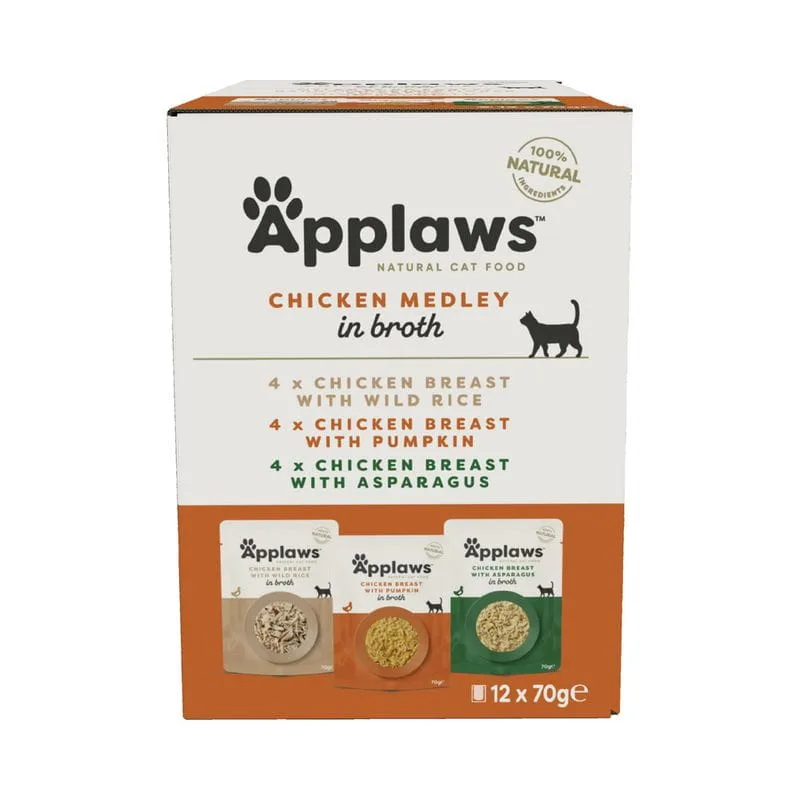 Applaws Multipack Kurczaka rosole mix 12x70g