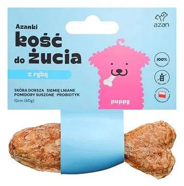 AZANKI Kości do Żucia Puppy z Dorszem 12 cm