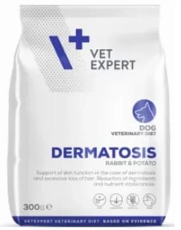 4T VET. DIET dermatosis dog rabbit & potato 300g