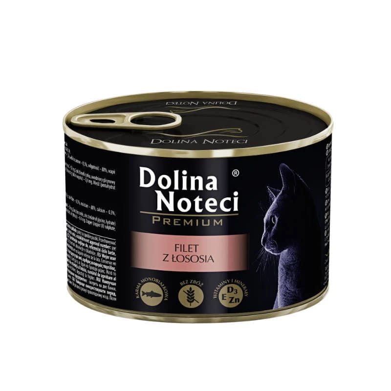 Dolina Noteci Premium dla kota Filet z łososia 185g