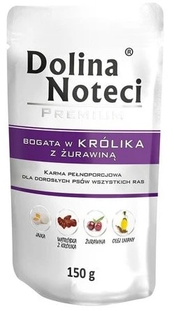 Dolina Noteci bogata w królika z żurawiną 150g