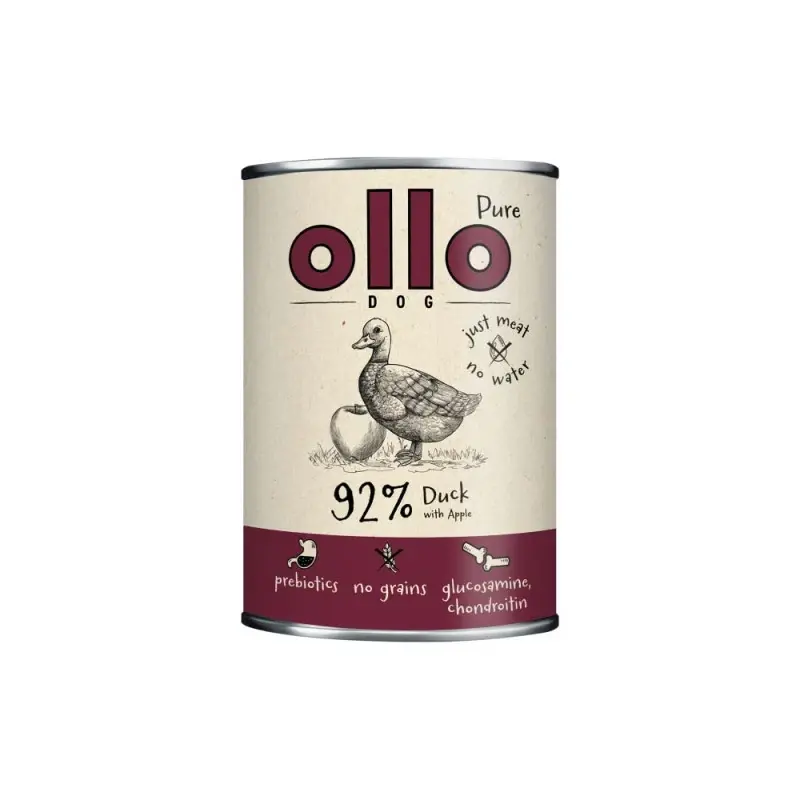 Ollo Pure Duck 400 g – mokra karma dla psa z kaczką i jabłkiem 