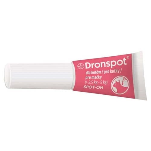 Dronspot 60 mg/15 mg roztwór do nakrapiania dla średnich kotów- 1 pipeta