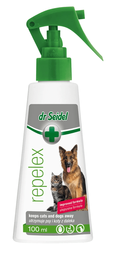 Dr Seidel Repelex spray utrzymuje psy i koty z daleka 100ml