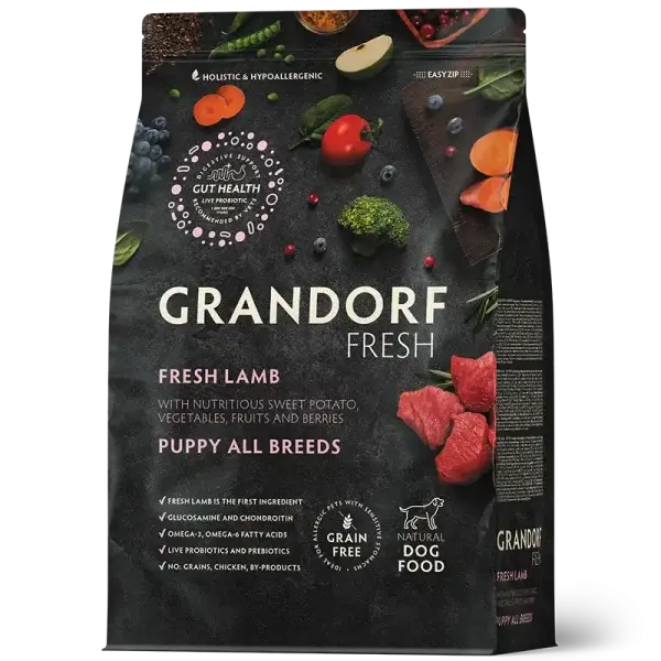 GRANDORF FRESH LAMB- karma z jagnięciną dla szczeniąt wszystkich ras 10kg